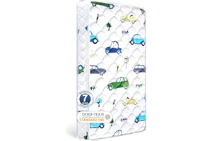 BLISSBUBBLEBEARA Tiankehan Premium Foam Baby Crib Mattress & Toddler Mattress–Breathable- 52" x 27.6" x 5", Non-Toxic-Fafety-7 Year Warranty, Medium Firm Toddler Mattress Fits Standard Full-Size Crib and Toddler Beds