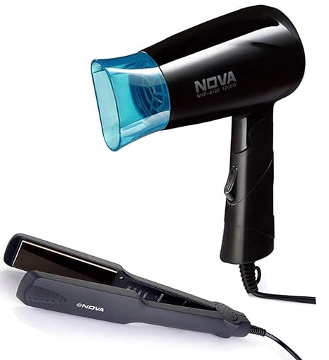 Nova hair dryer and straightener combo price Clearance