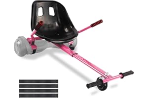 KKA Hoverboard Seat Attachment Go-Kart Fits 6.5”/ 8”/ 10” Hoverboards, Hover Cart for Kids & Adults, Accessory for Self Balancing Scooter