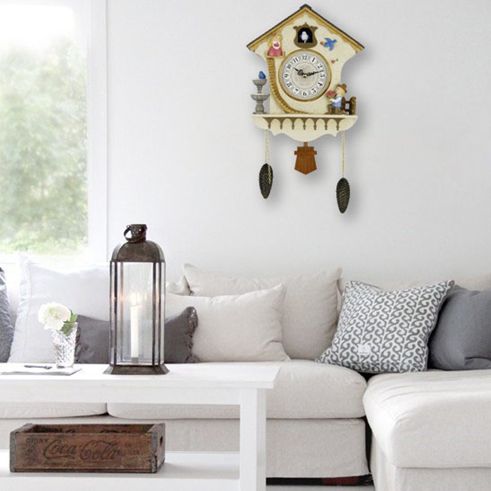 Cuckoo B07cv55dpx 子供部屋 贈り物 木製 アナログ おしゃれ 鳩時計 壁掛け ハト時計 カッコウ カッコークロック 掛け時計 壁掛け 鳩時計 カッコウ時計 Clock 置き時計掛け時計 高品質 Amansbistropa Com