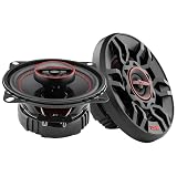DS18 G4Xi GEN-X 4" 2-Way Coaxial Speakers 120 Watts Max Power 4-Ohm with Mylar Balanced Dome Tweeters - Full Range Car Replacement Speaker - Grill Included - 2 Speakers
