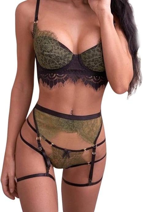Conjunto de ropa interior de tanga para mujer Conjunto de sujetadores y