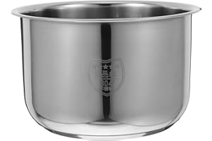 DECHOUS 3L Rice Cooker Stainless Steel Inner Pot Replacement Small Non-Stick Rice Cooker Inner Pot Replacement Insert