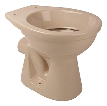 Calmwaters - Stand-WC in Beige-Bahamabeige mit waagerechtem Abgang als Tiefspüler - 07AB2301