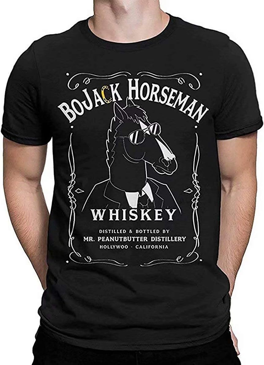 WilmaJMc Men's BoJack Horseman Whiskey T-Shirt