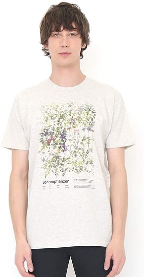 Amazon グラニフ Graniph Tシャツ プランツオブザサン ヘザーナチュラル メンズ レディース S G100 G107 Tシャツ カットソー 通販