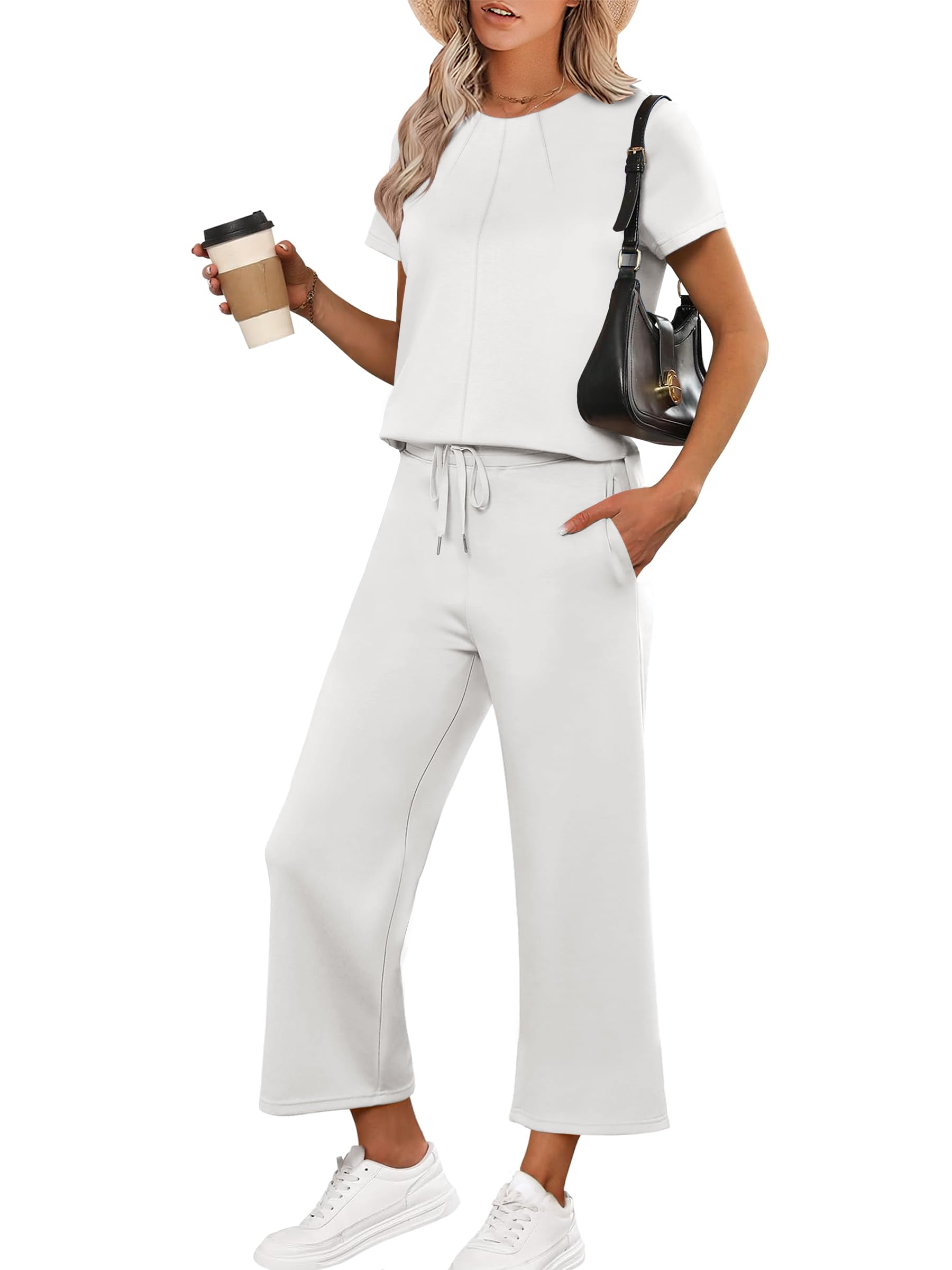 SHEKINI Women's 2 Piece Sets Lounge Sweatshirt Casual Travel Outfits