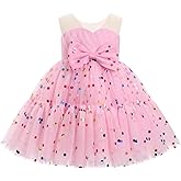 Baby Girl Daisy Strawberry Confetti Birthday Dress Pageant Tea Party Easter Outfits Toddler Princess Fancy Ball Gown
