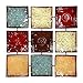 Hosley 24.75 Inch Square Multi Colored Metal Wall Decor Plaque. Abstract. Ideal Gift for Home Weddings Party Home Office P9