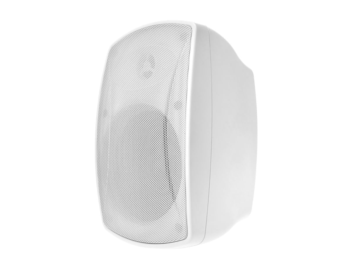 Monoprice WS-7B-52-W 5.25in. Weatherproof 2-Way 70V Indoor/Outdoor Speaker for Use in Whole Home Audio Systems, Restaurants, Bars, Retail Stores, Patio, Poolside, Garage, White (Each)