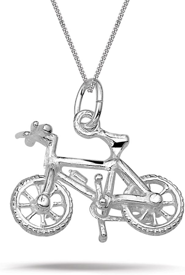 Montebello Sterling Silver 925 Necklace with Pendant Mountainbike