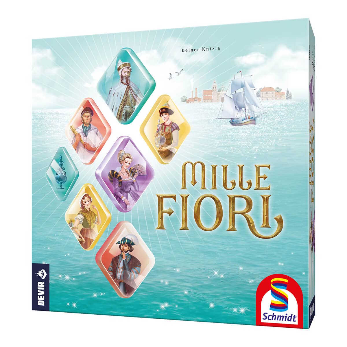 Devir - Mille Fiori, Board Game, Ingenious Board Game, Board Game with Friends and Family, Board Game 10 Years (BGMILLEEC)