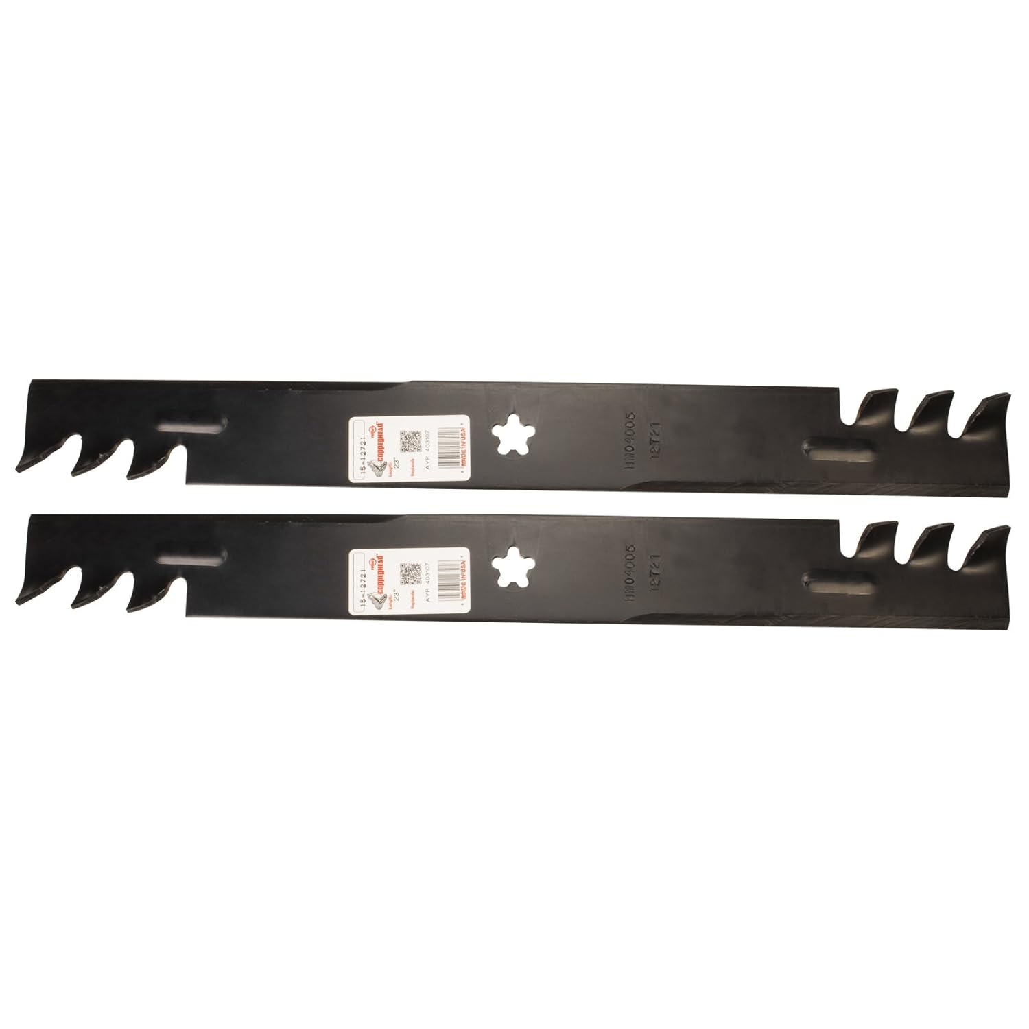 Two (2) Pack Rotary Mower Blades Replace AYP 23" 5-Point Star 403107 532403107 Requires (2) Blades For 46" Deck