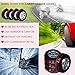 4 Pcs Tire Tote FLR 80cm/31in Diameter Foldable Spare Tire Covers Protection Covers Storage Bags Wheel Cover for Car Off Road Truck Black & Red