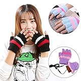 Anasu USB Heating Winter Gloves Women Hand Warm