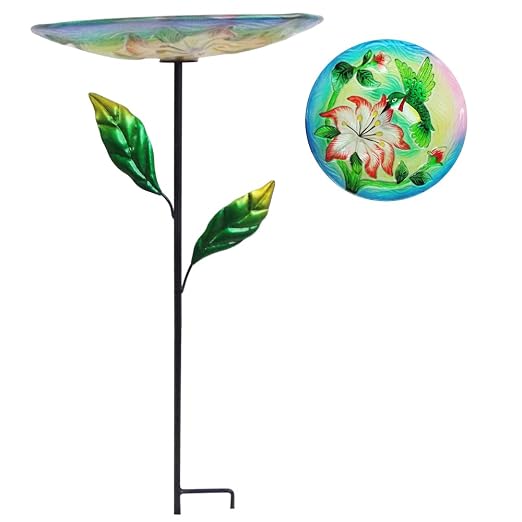 Comfy Hora 24 Bebedero para pájaros colibrí Cristal en Forma de ...