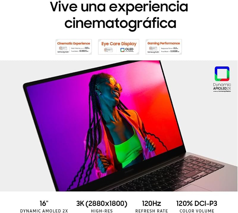 Samsung galaxy book3 ultra - laptop dynamic amoled 2x de 16 "(intel core i7-13th gen, 16 gb lpddr5 ram, 1 tb ssd, nvidia rtx4050, windows11 home) grafite - teclado qwerty espanhol — foto 4 de 8
