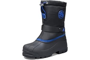K KomForme Snow Boots for Boys & Girls Warm Waterproof Slip Resistant Winter Shoes (Toddler/Little Kid/Big Kid)
