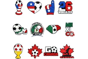 HYG CO Soccer Ball Charms Sports Soccer - Shoe Decoration Pins Accessories Croc Charms for boys Shoe Decoration Personalizing