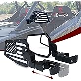 Lupar Aluminum UTV Side Mirrors Fits 1.75"-2" Roll Cage Bar America USA Flag Pattern Side Rear View Mirror for Polaris RZR XP Turbo Can-Am Maverick X3 Yamaha Talon Kawasaki Pioneer