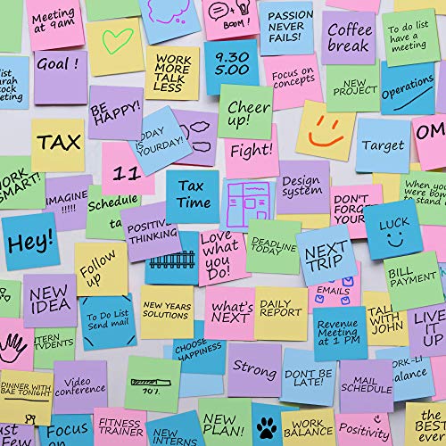 MyLifeUNIT Sticky Notes 3x3, Bulk Pack 54 Note Pads 5400 Sheets for
