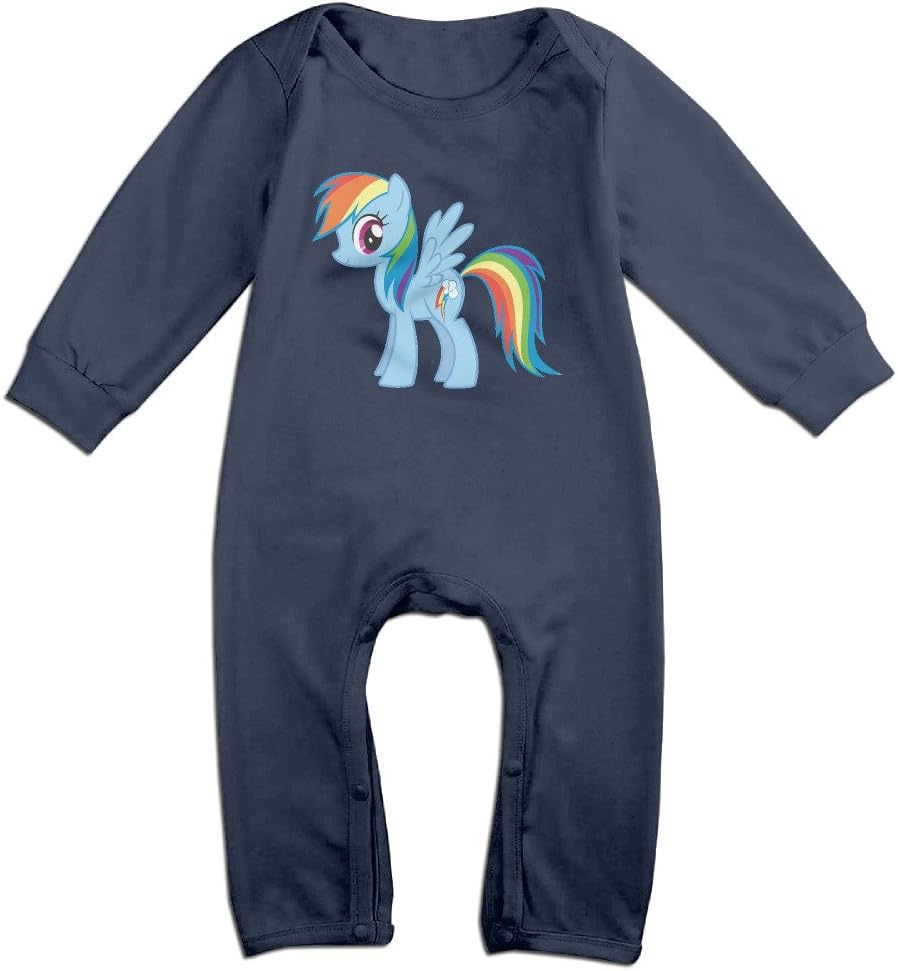 OLGB Newborn Rainbow Dash Pony Long Sleeve Bodysuit