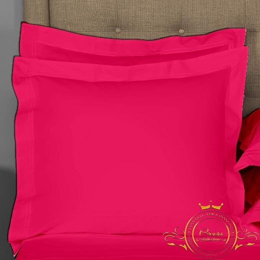 Amazon Com Crown Collection Hot Pink Solid European Square Pillow