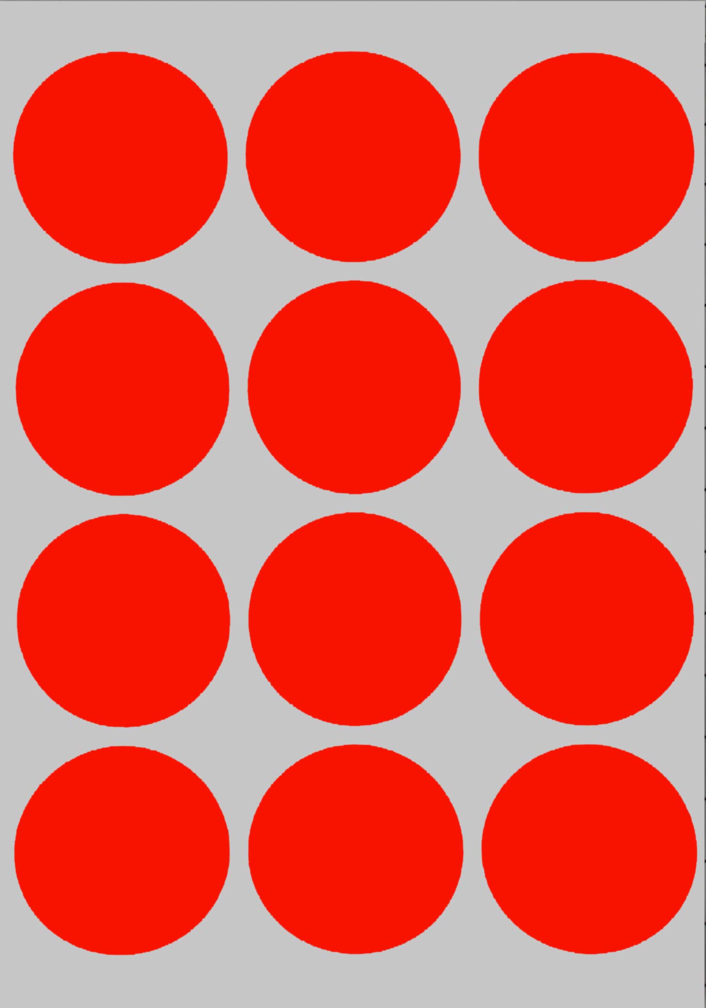 Royal Green Sticker Labels for Color Coding Fluorescent Red Sticker Dots 38mm (3.8cm) 180 Pack