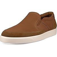 Amazon.com | ECCO Soft 7 Woven Slip On 2.0, Camel Nubuck, 8-8.5
