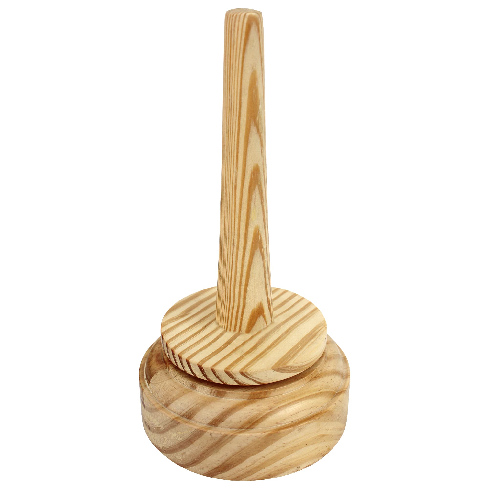 Iblay wood arts Wood Yarn Holder with Twirling Mechanism Classic Hand-Operated Winding and Dispensing Accessories, Presents for Craft Lovers7 Inch