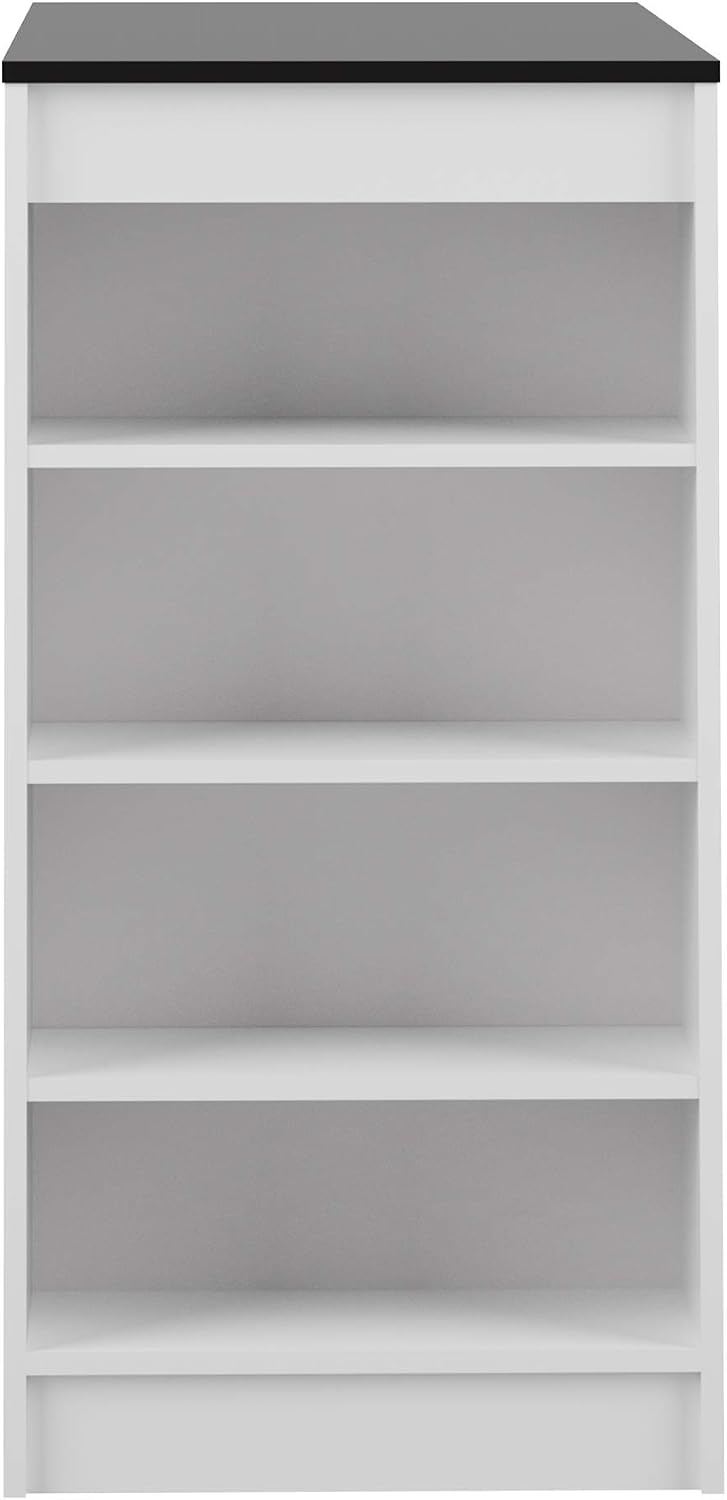 TEMAHOME Aravis Bar Table Kitchen Table, Black and White, 50 x 115 x 102.7 cm - Image 5
