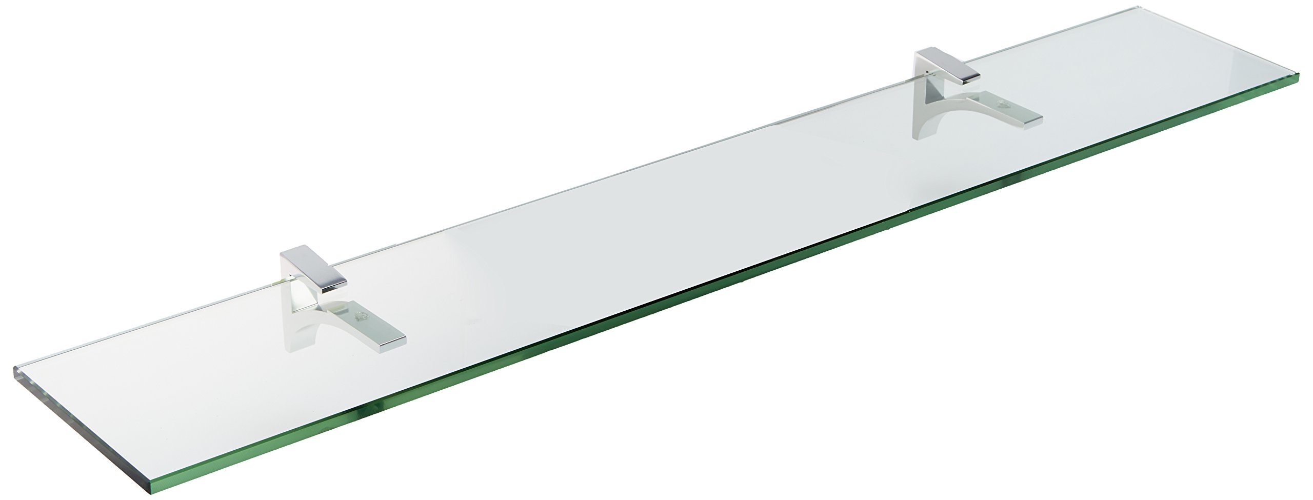 Spancraft Glass Cardinal Glass Shelf, Chrome, 8 x 48