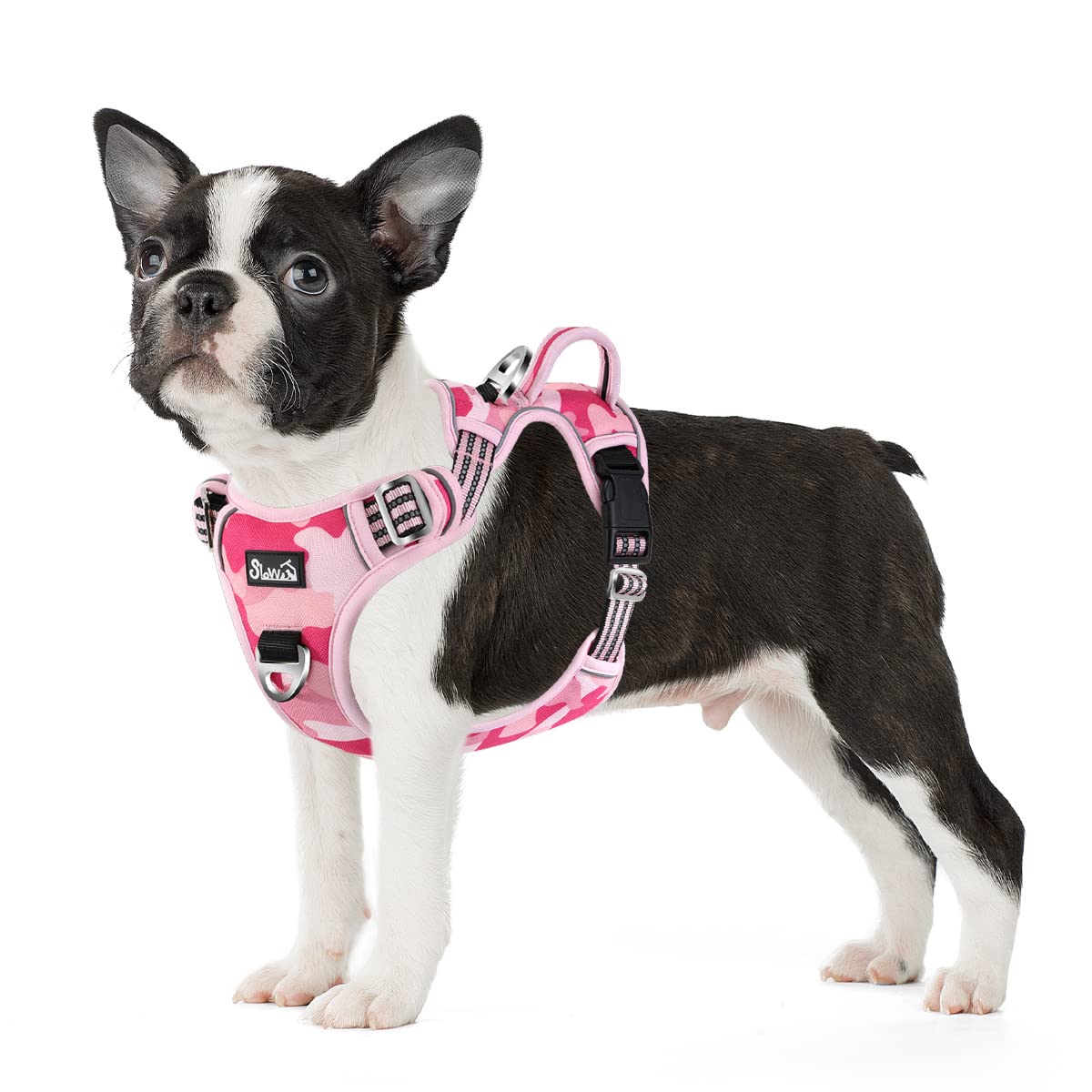 Eyein Dog Harness Medium, Anti Pull Adjustable Heavy Duty Pet Vest with 2 Clips, Easy Control Escape Proof Puppy Harness with Soft Padded Handle Reflective for Outdoor Training Walking, M — image 1