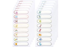 COOWAYZE Waterproof Baby Bottle Labels for Daycare, 80PCS School Name Label Stickers for Kids Stuff Personalized, Self Laminating, Dishwasher Safe, Preschool Toddler Name Tags for Sippy Cup Water Bottle