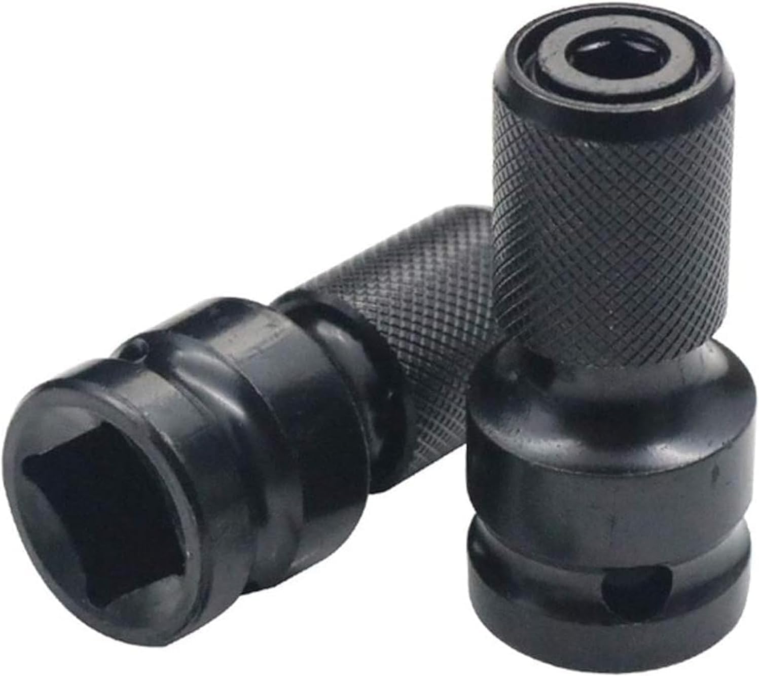 Photo 1 of 2PCS 1/2 inch Square Drive to 1/4 inch Hex Female Socket Adapter Converter Chuck Adapter for Impact Air and Electric Wrench