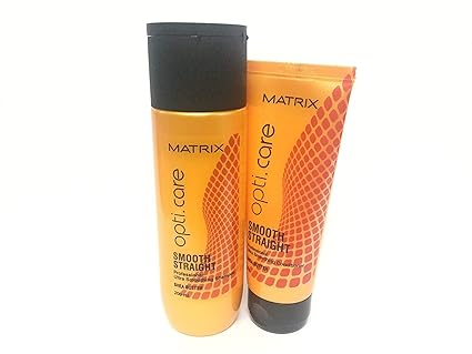 MATRIX By fbb Opti Care Smooth Straight Shampoo - 200Ml With Conditioner 98G - Pack of 2