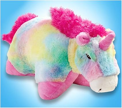 Amazon Com My Pillow Pets Large 18 Rainbow Unicorn Toys Games