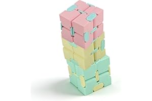 SENECESLI Infinite Cube Matte Decompression Toy Relaxation Gift Perfect for Adults, 3pcs Plastic Cube Speed for Office Househ