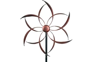 LERFUGI Wind Spinner Outdoor Metal Wind Sculptures 360 Degrees Wind Spinners for Yard and Garden