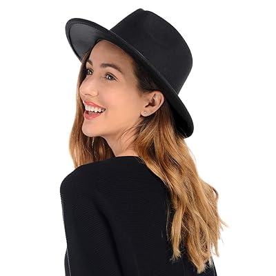 Stylish Women's Wool Fedora Hat with Wide Brim and Kuwait Ubuy