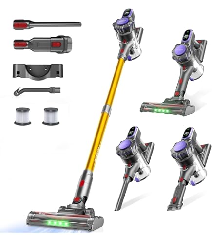 HONITURE S13 Pro Cordless Vacuum Cleaner, 450W 38KPA Vacuum