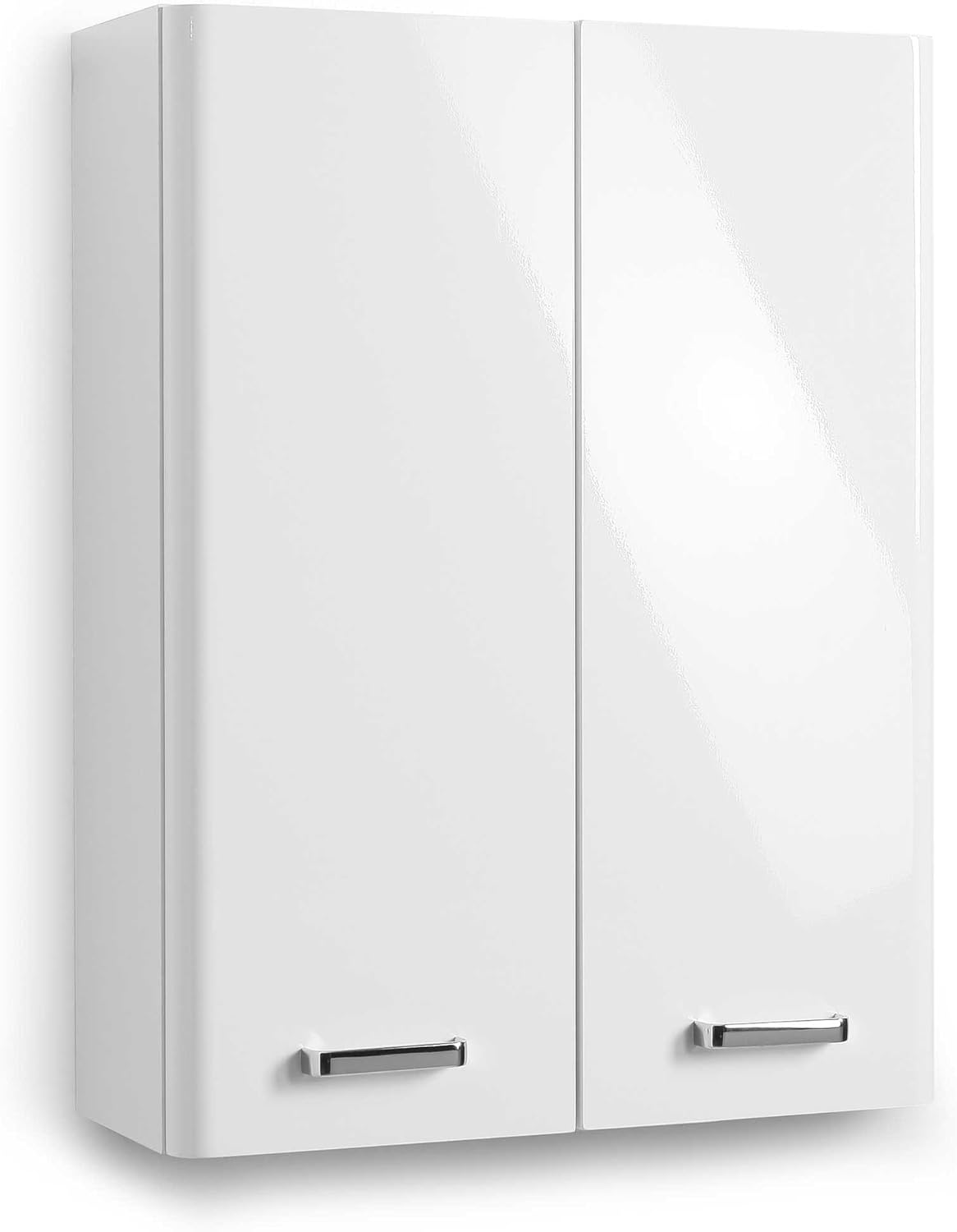 Pelipal Wall Mounted Wood Effect, HighGloss White, 20 x 53 x