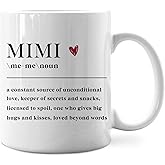 IWXYI Grandma Mimi Definition Mug - Ceramic Coffee Cup, 11 Ounce