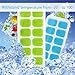 Ice Cube Tray,Cuteadoy 14-Hole Easy-Release Flexible Silicone Ice Cube Mold Trays with Rectangle-shape Ice Jelly Moulds Lid (4 Pack)