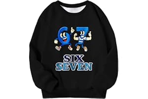 Kids 67 Meme Sweatshirts Xmas 67 Slang Printed Crewneck Pullover Long Sleeve Ugly Christmas Sweaters Holiday Outfits Jumpers