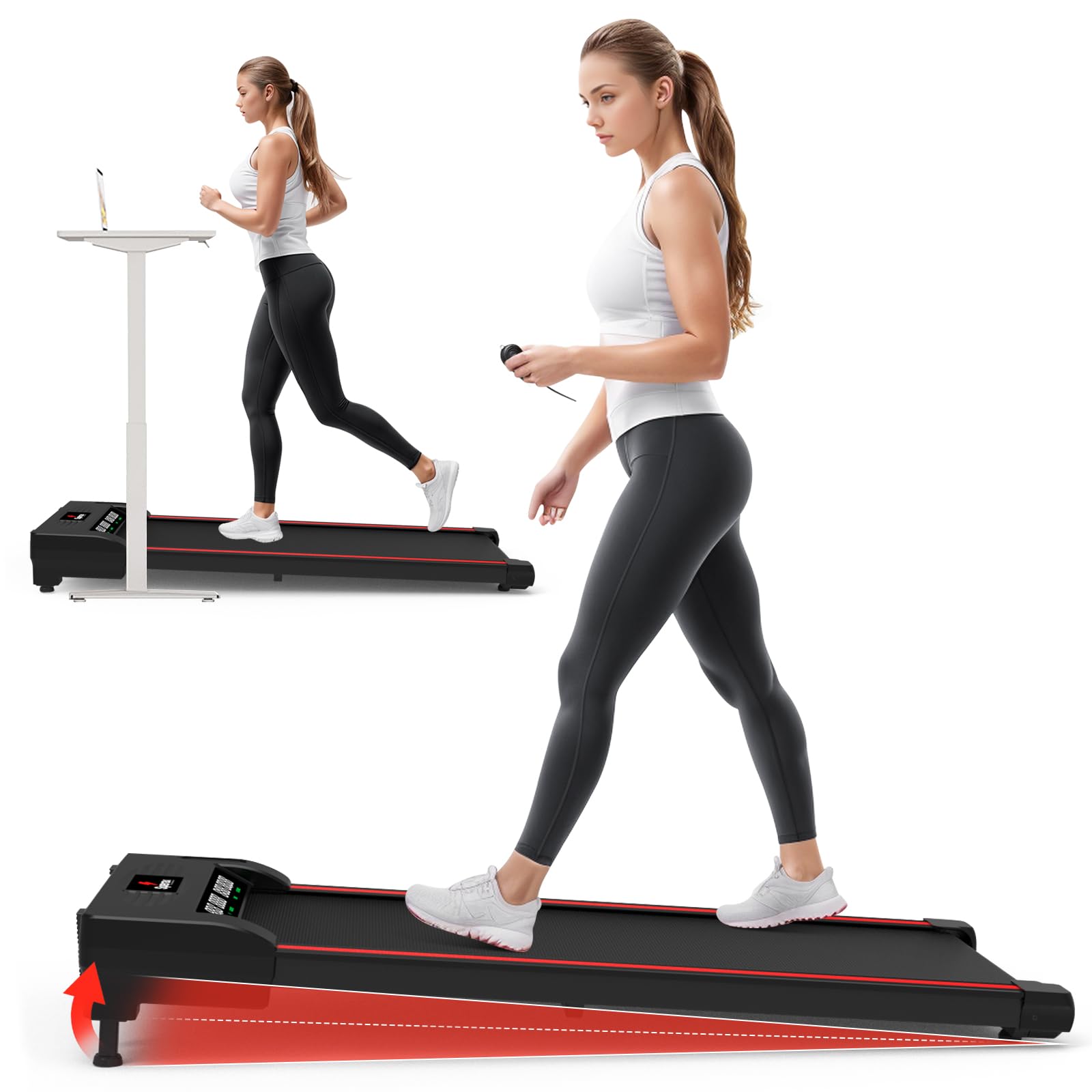 Photo 1 of ***NO POWER CORD/PARTS ONLY**Sperax Walking pad with Incline,Portable Treadmill,Automatic Remote Lift Slope,4 in 1 Incline Walking pad,Under Desk Treadmill for Home Office with Remote Control,2.5HP 320lbs Weight Capacity