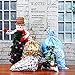 Amosfun 30pcs Christmas Favors Bags Christmas Party Present Bags Around Tree Wonderland Present Wrapping Bags with Ribbon Ties in 4 Assorted Sizes