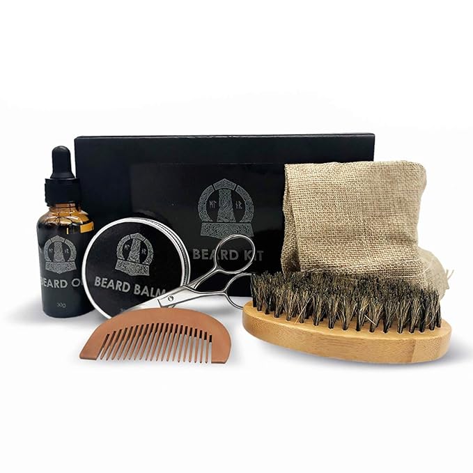 Viking Lair Beard Grooming Kit Premium Mustache Care Set