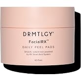 DRMTLGY FacialRX Daily Peel Pads 60 Count | Exfoliating Facial Pads | AHA + BHA exfoliation, Glycolic acid, Lactic acid, Salicylic acid, Pore refining, Dull skin renewal
