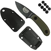 ESEE Knives Candiru Fixed Blade Knife with Handles (Black Blade/OD Handle)